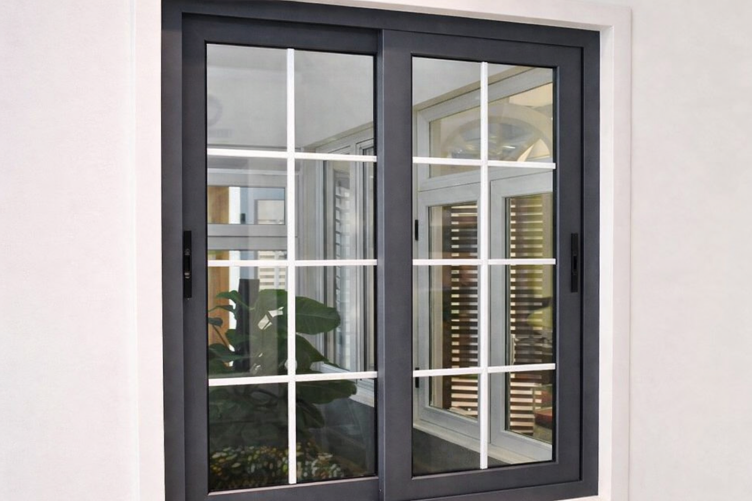 Cửa sổ nhôm mở trượt 2 cánh