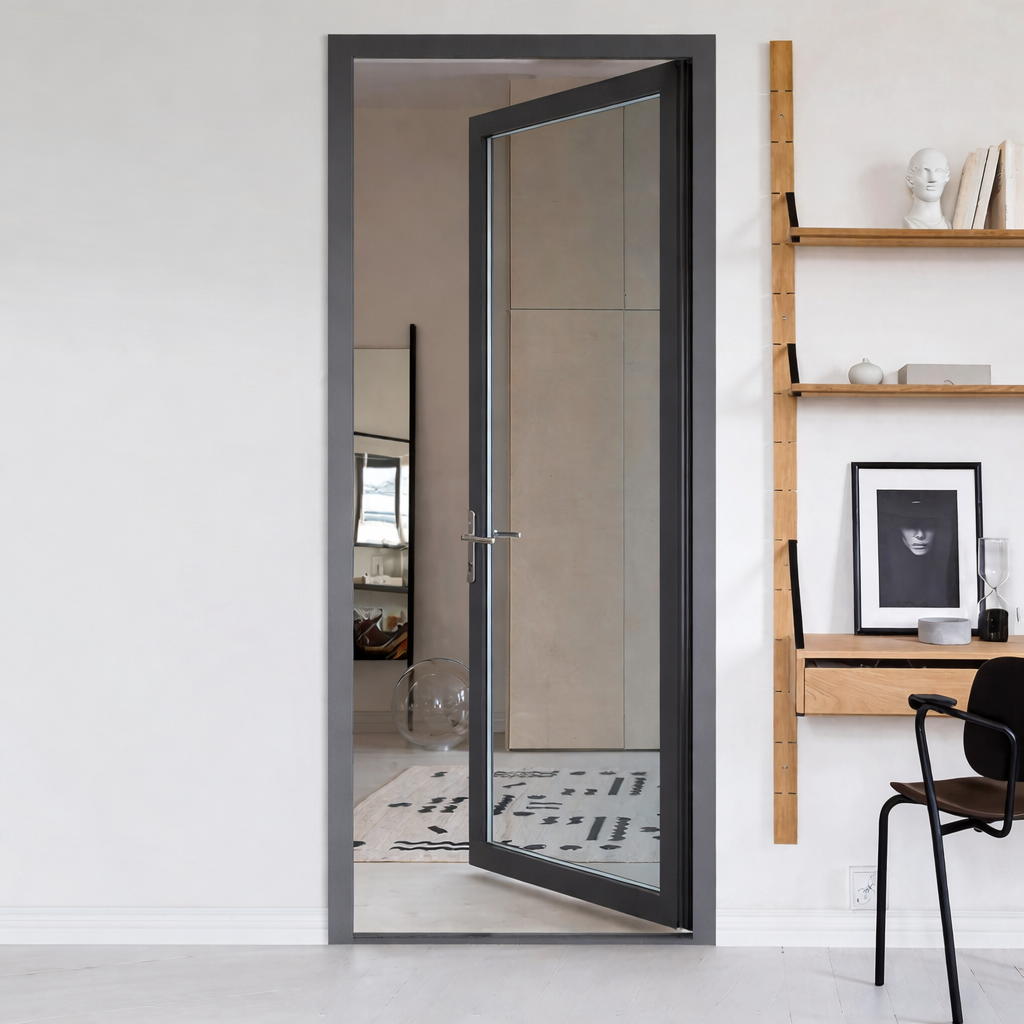 Cửa đi mở quay nhôm  1 cánh