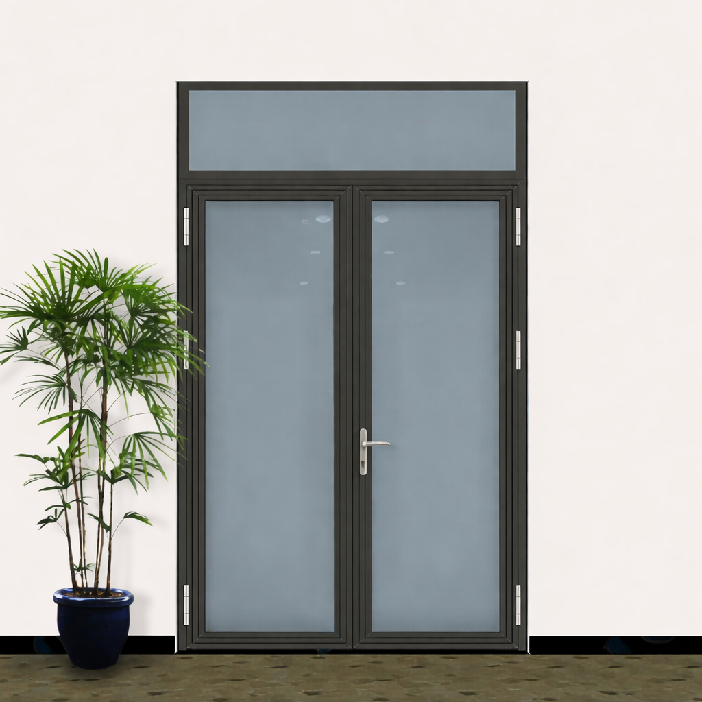 Cửa đi mở quay nhôm 2 cánh